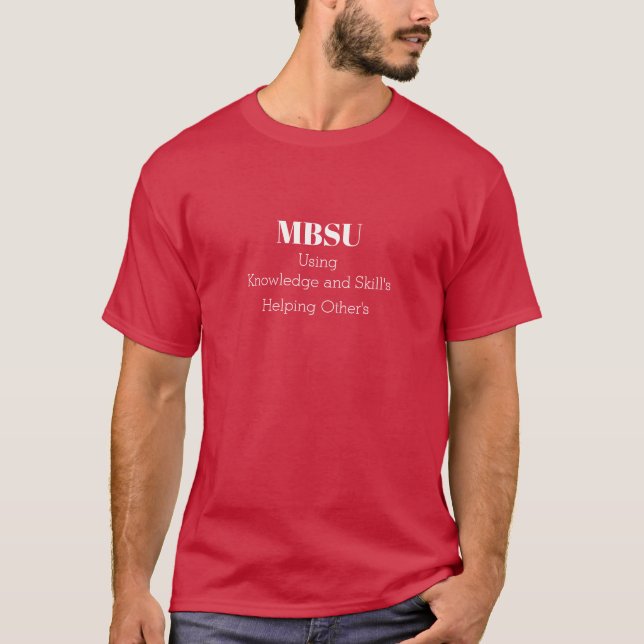 MBSU-SUPPORT-SHIRT T-Shirt (Vorderseite)
