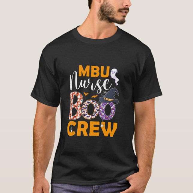 MBU Nurse Boo Crew Spooky Boo Ghost Halloween Kost T-Shirt (Vorderseite)