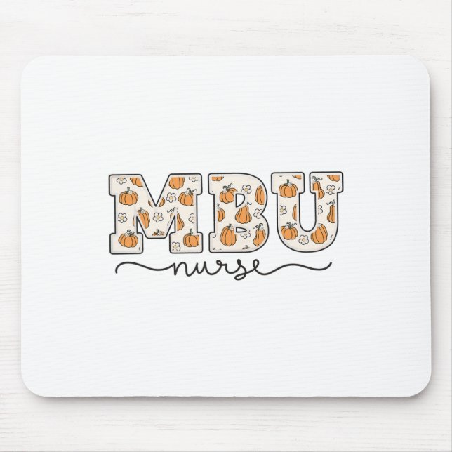 Mbu Nurse Pumpkin Fall Mother Mousepad (Vorne)