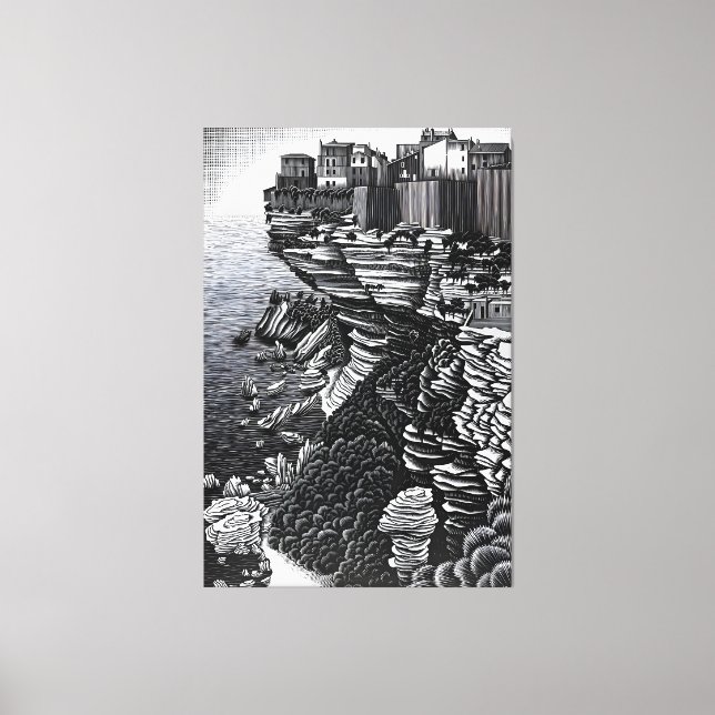 MC Escher art style Leinwanddruck (Vorderseite)