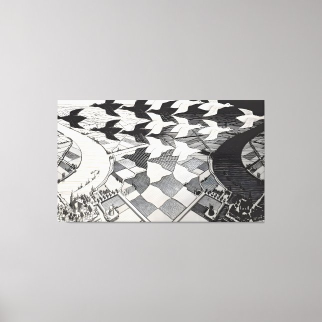 MC-Escher-Kunstmalerei Leinwanddruck (Vorderseite)
