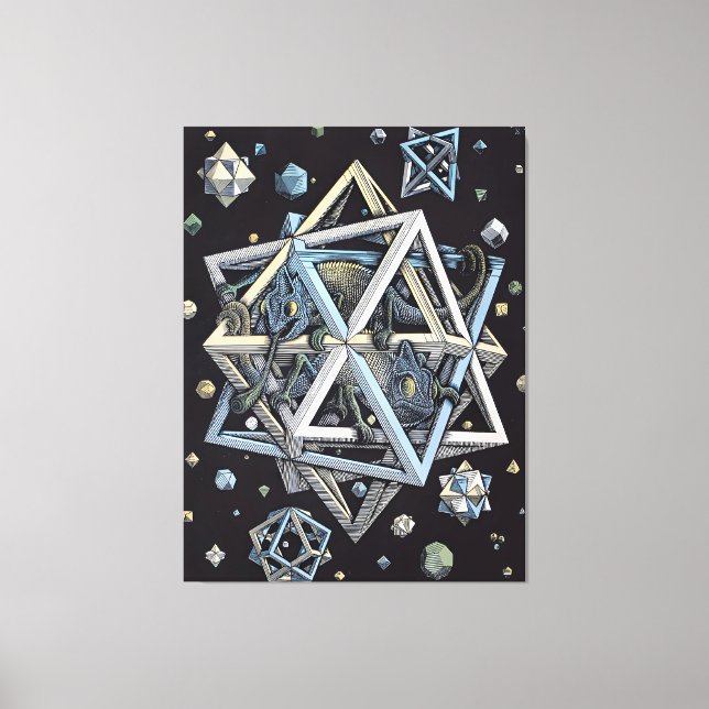 MC Escher Kunststil Leinwanddruck (Vorderseite)