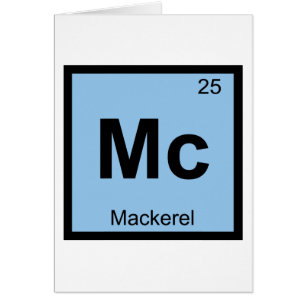 Mc - Makrelen-Fisch-Chemie Periodensystem-Symbol