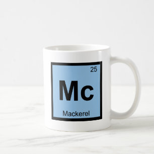 Mc - Makrelen-Fisch-Chemie-Periodensystem-Symbol Tasse
