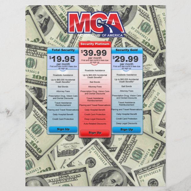 MCA FLYERS #1 FLYER (Vorne)
