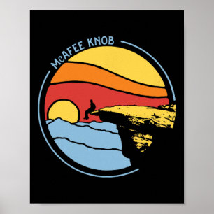 Mcafee's Knob Trail Wanderung Riesenstern Roanoke Poster