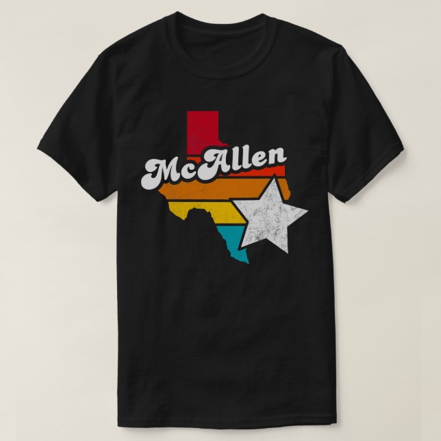 McAllen Texas Vintag Distressed Souvenir 1 T-Shirt (Design vorne)