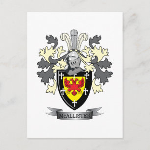 McAllister Familienwappen Coat of Arms Postkarte