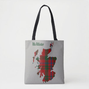 McAllister Tartan-Schottland-Karte