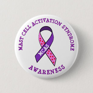 MCAS Mast Cell Activation Syndrome Awareness Button