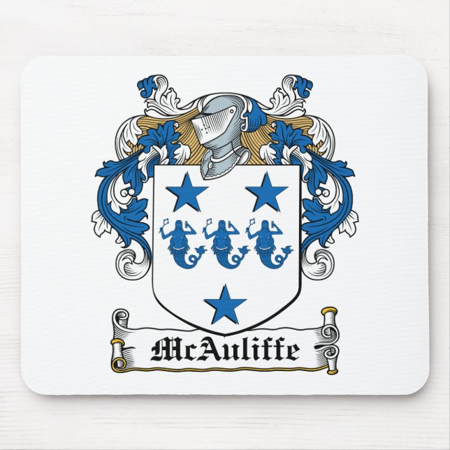 McAuliffe Familienwappen Mousepad (Vorne)