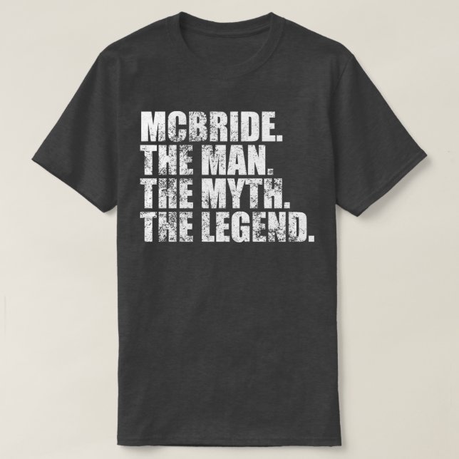 McBride McBride Familienname McBride Nachname Mcbr T-Shirt (Design vorne)