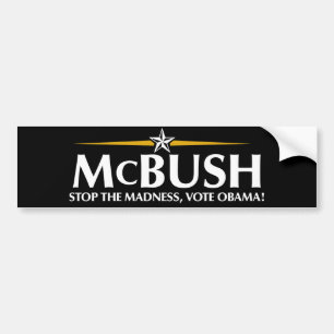 McBush Anti-McCain Autoaufkleber