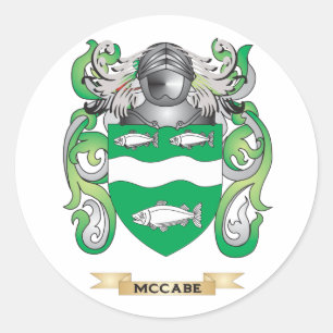 McCabe-Wappen (Familienwappen) Runder Aufkleber