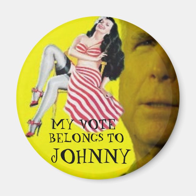 McCain Candystripe Pinup Magnet (Vorne)