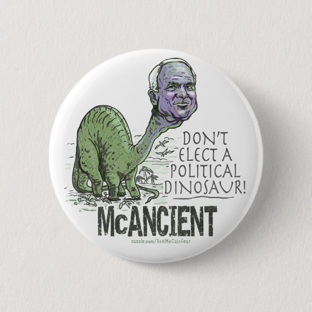 McCain Dinosaurier Button (Vorderseite)