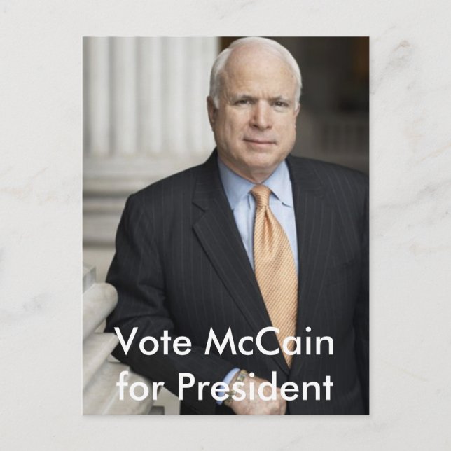 McCain für den Präsidenten Postkarte (Vorderseite)