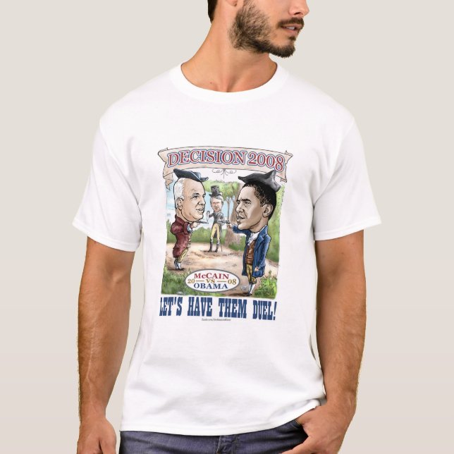 McCain gegen Obama-Duell T-Shirt (Vorderseite)