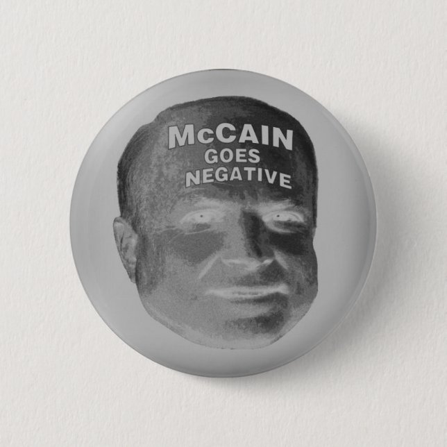McCain geht Knopf negativer Button (Vorderseite)
