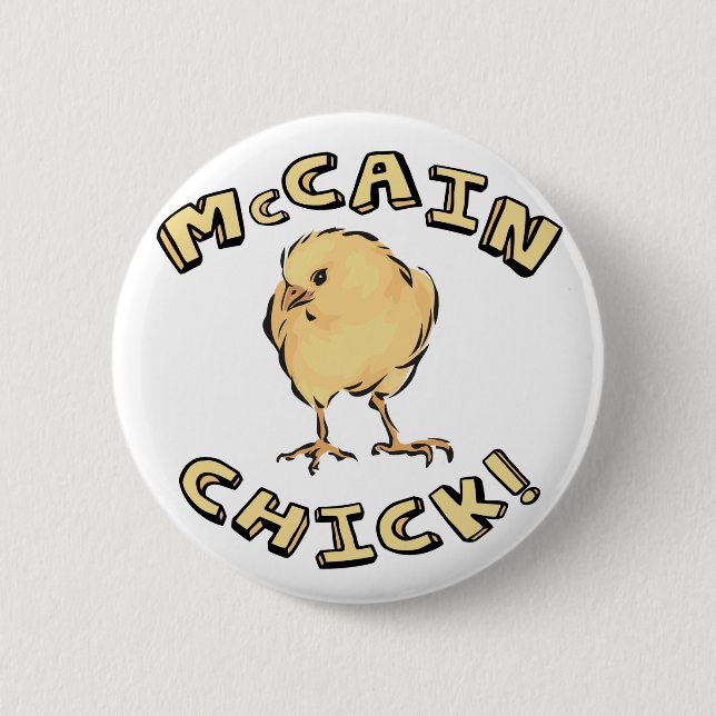 McCain Küken-Knopf Button (Vorderseite)