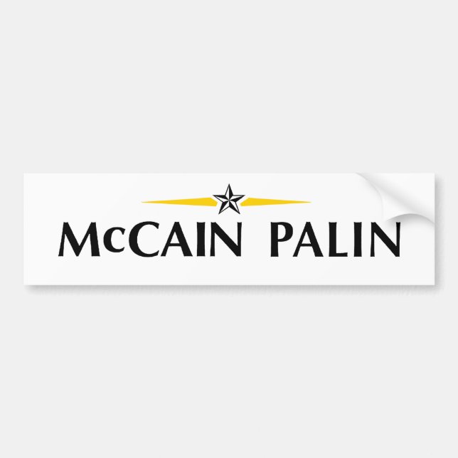 MCCAIN PALIN Autoaufkleber (Vorne)