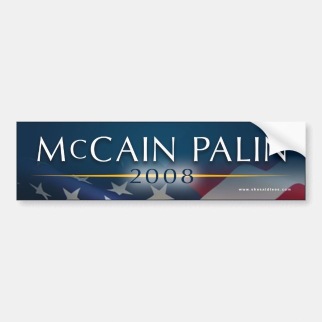 McCain Palin Autoaufkleber 2008 (Vorne)