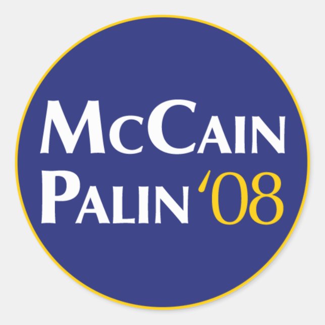 McCain-Palin Sticker (Vorderseite)