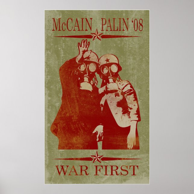 McCain Palin War First Poster (Vorne)