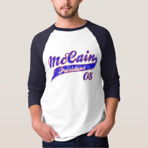 McCain Präsidenten-Baseball-Shirt T-Shirt