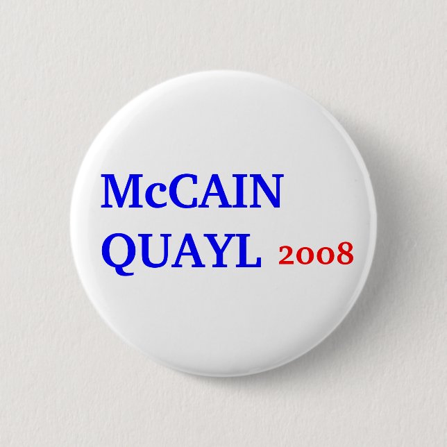 McCAIN QUAYL 2008 Button (Vorderseite)