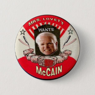 McCain/Sweeny Todd Knopf Button