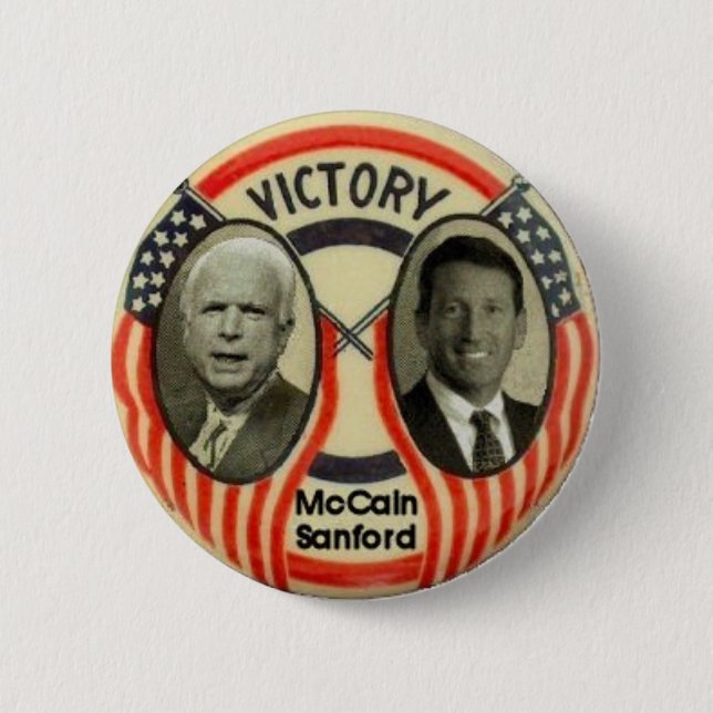 McCain u. Sanford Button (Vorderseite)
