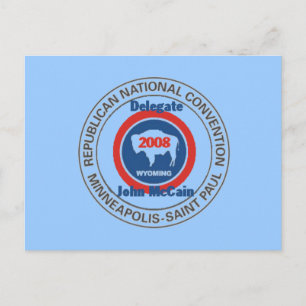 McCain WYOMING RNC Postkarte