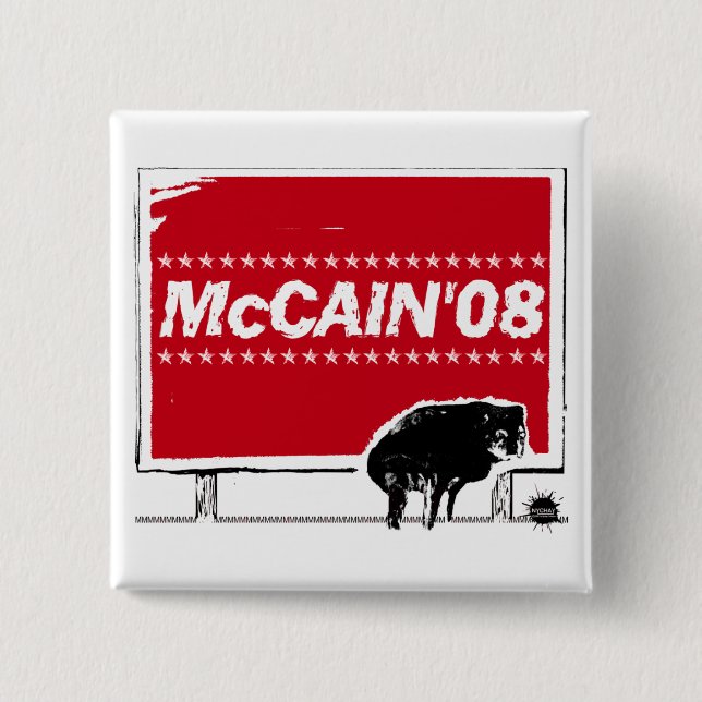 McCain-Zeichen Knopf Button (Vorderseite)