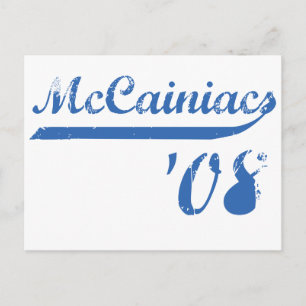 McCainiacs '08 Postcard Postkarte