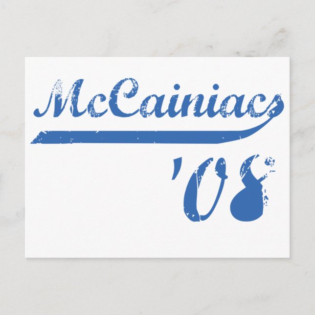 McCainiacs '08 Postcard Postkarte (Vorderseite)