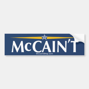McCain't Autoaufkleber