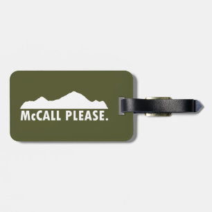 McCall Idaho Bitte Gepäckanhänger