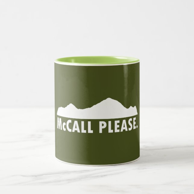 McCall Idaho Bitte Zweifarbige Tasse (Mittel)