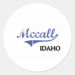 Mccall Idaho City Classic Runder Aufkleber