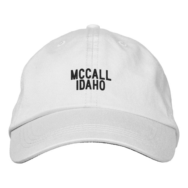 McCall Idaho Hat Bestickte Baseballkappe (Vorderseite)