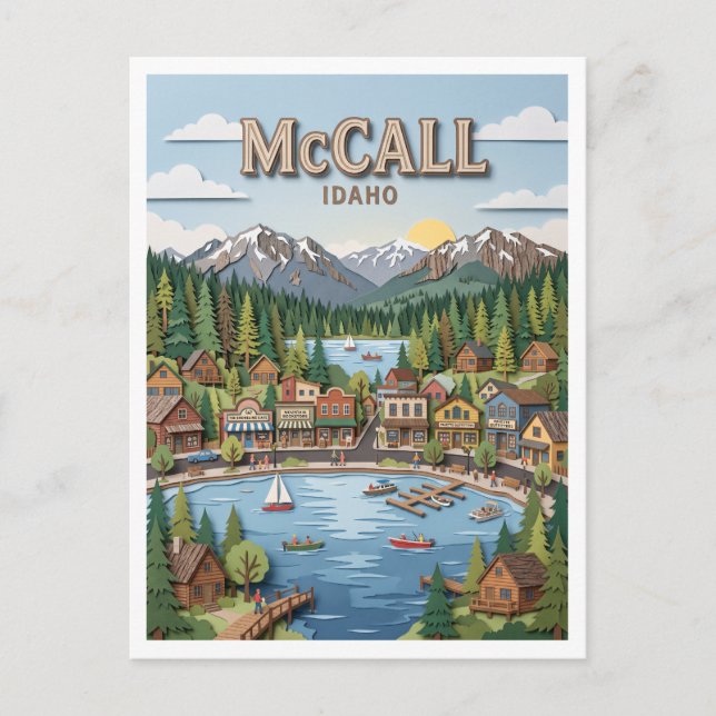 McCall Idaho Postkarte (Vorderseite)