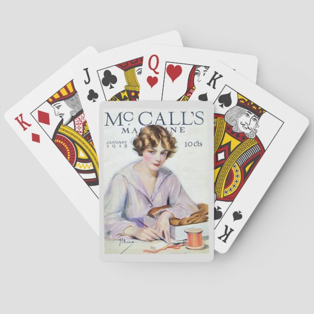 McCall's Magazine 1918 Spielkarten (Rückseite)
