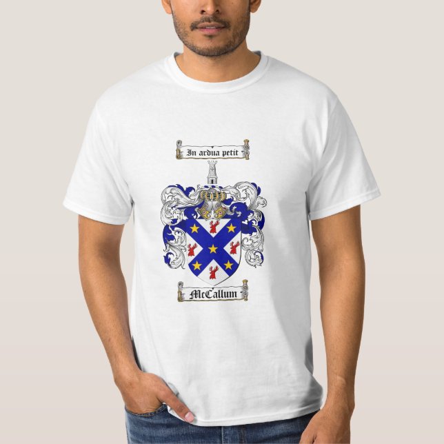 McCallum Familienwappen - McCallum Wappen T-Shirt (Vorderseite)