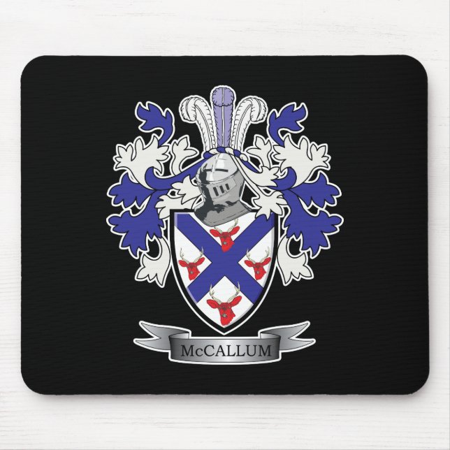McCallum Familienwappen-Wappen Mousepad (Vorne)