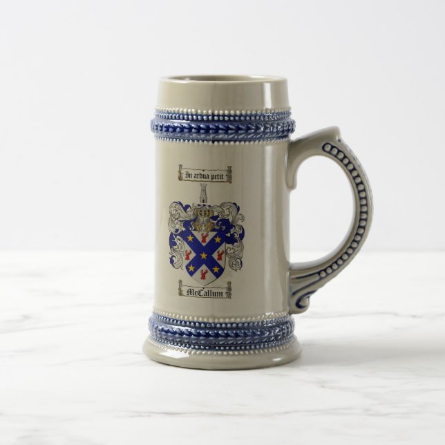 McCallum Wappen Wappen Stein Stein McCallum Bierglas (Rechts)