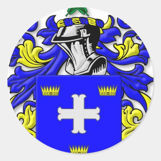 McCarter-Wappen Runder Aufkleber (Vorderseite)