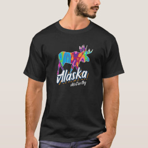 Mccarthy Alaska Usa Colorful Elche Art Vacacation T-Shirt