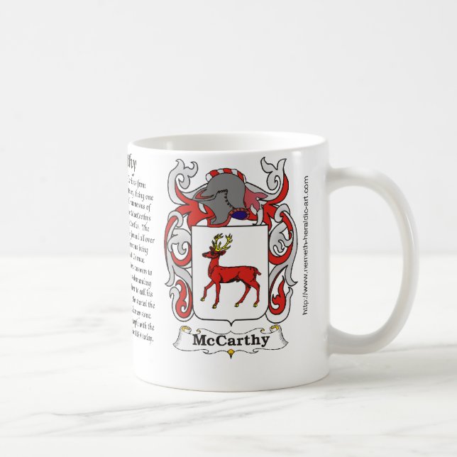 McCarthy Familien-Wappen Tasse (Rechts)