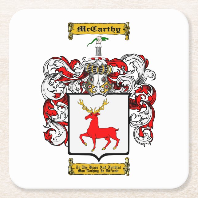 McCarthy Rechteckiger Pappuntersetzer (Vorderseite)